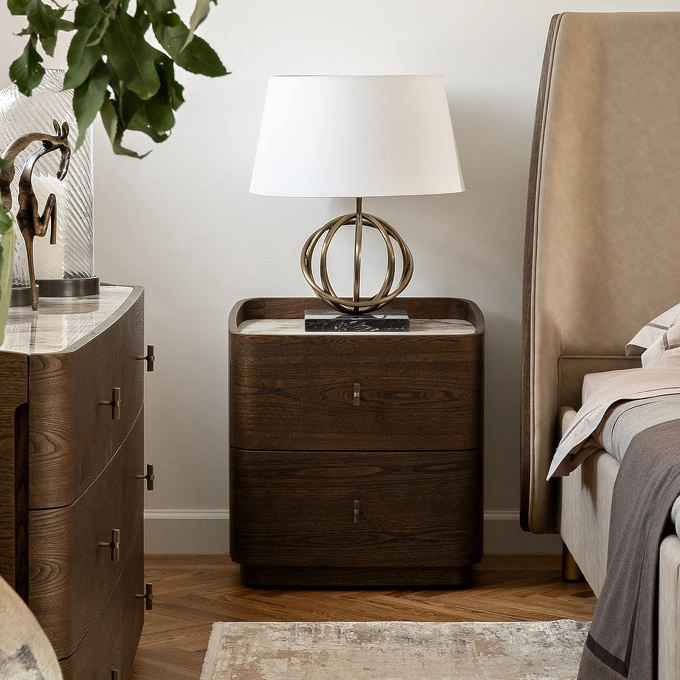 Прикроватная тумбочка Натуральный шпон FRATELLI BARRI