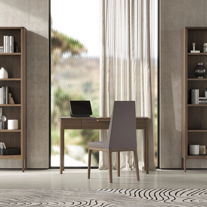 Стеллаж отделка шпон ореха 