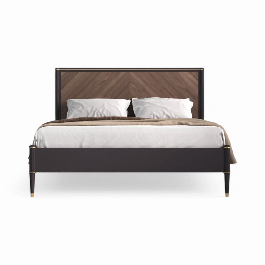 Кровать 160x200, Венеция, моккачино/орех американский