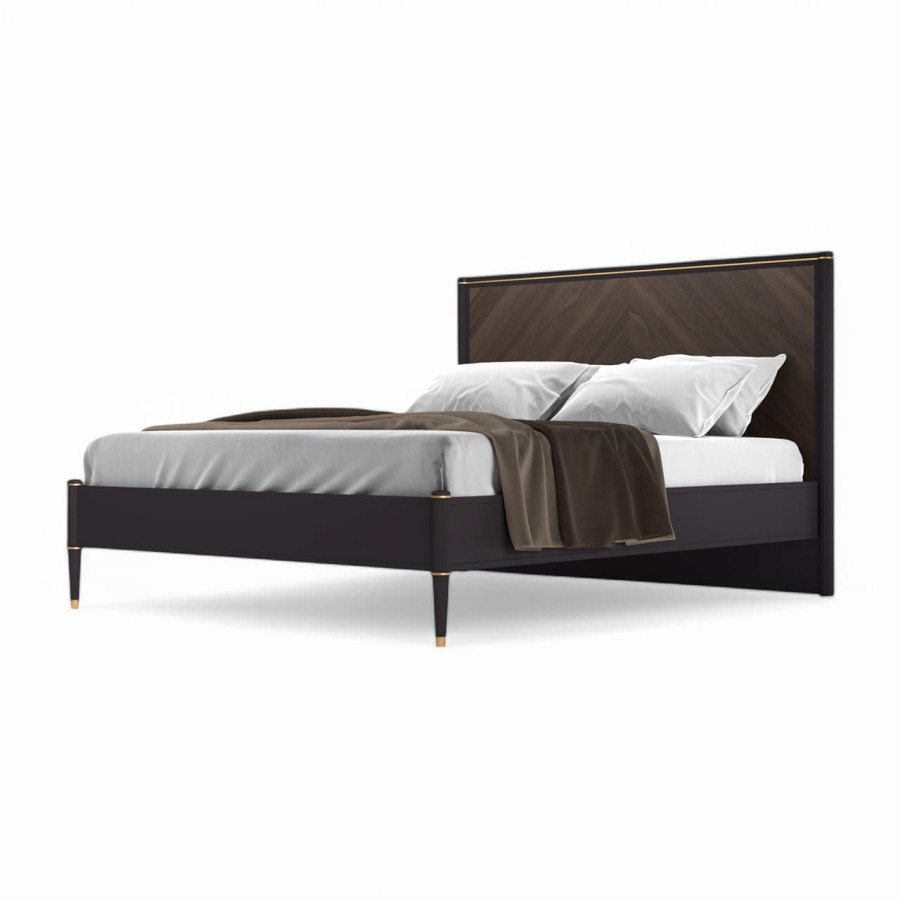 Кровать 160x200, Венеция, моккачино/орех американский 