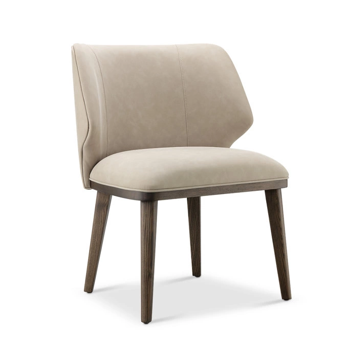 Стул отделка экокожа LY83-6, Натуральный шпон вяза BT-006